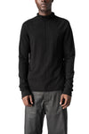 Cashmere blend mock neck knit pullover