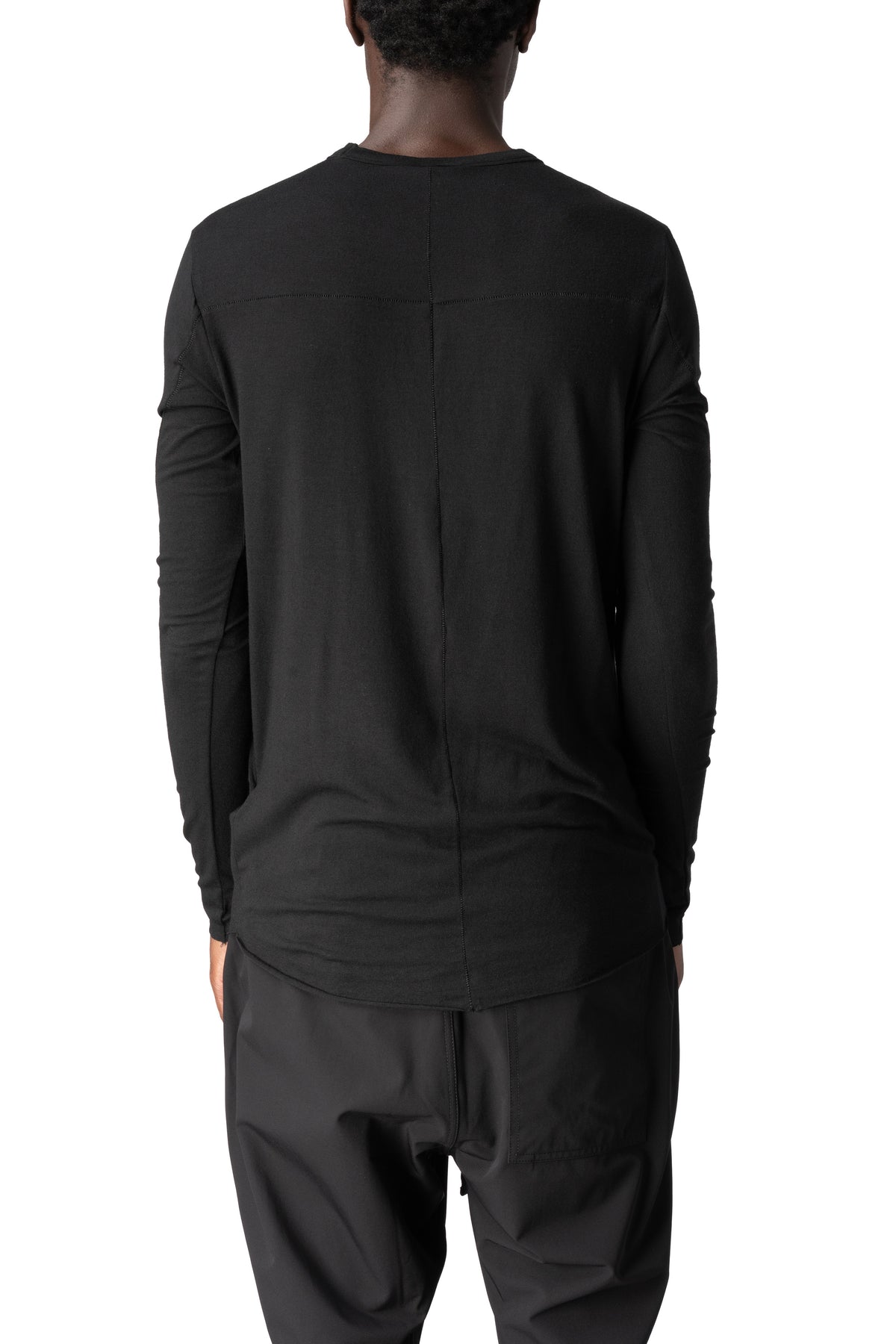 Thom Krom | AW26 - Modal cashmere jersey top, Black MTS961