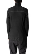 Modal cashmere turtle neck top, Black