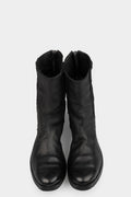 Handmade wool inset horse leather boots