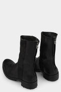 Handmade wool inset horse leather boots