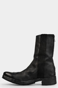 Handmade wool inset horse leather boots