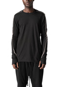 Cotton long sleeve tee, Black