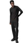 Cotton long sleeve tee, Black