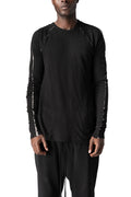 Crinkled loong sleeve tee