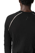 Crinkled loong sleeve tee