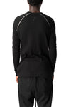 Crinkled loong sleeve tee
