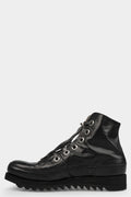 Laced horse leather sneakers