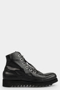Laced horse leather sneakers