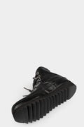 Laced horse leather sneakers