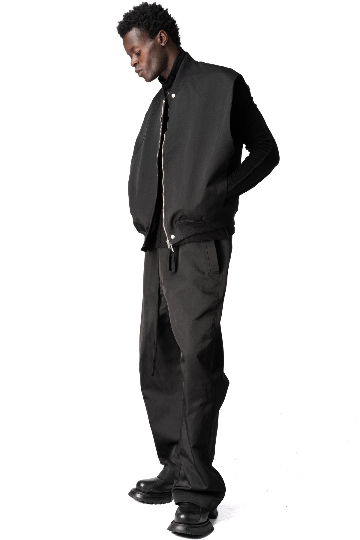 Thom Krom | AW26 - Bomber Vest, Black MJ90