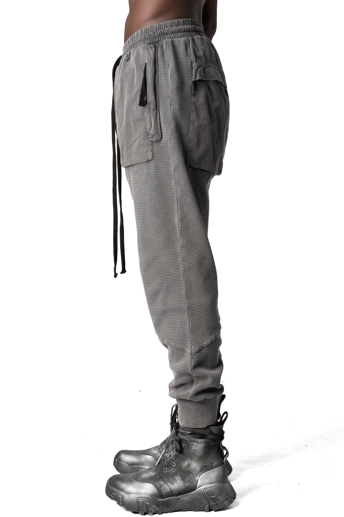 Thom Krom | AW26 - Cotton stretch trousers, Dark used grey MST537