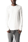 Cotton long sleeve tee, Off white