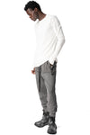 Cotton long sleeve tee, Off white