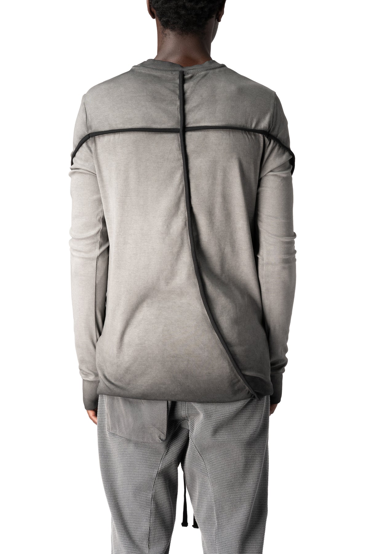 Thom Krom | AW26 - Cotton stretch jersey top, Cold dye grey MTS960