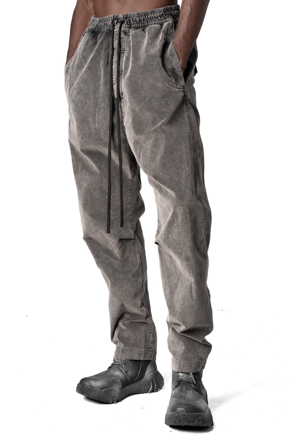 Thom Krom | AW26 - Velvet trousers, Used grey MP52