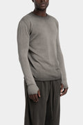 Cotton knit sweater, Green