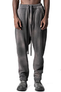 Cotton trousers, Grey stone wash spray