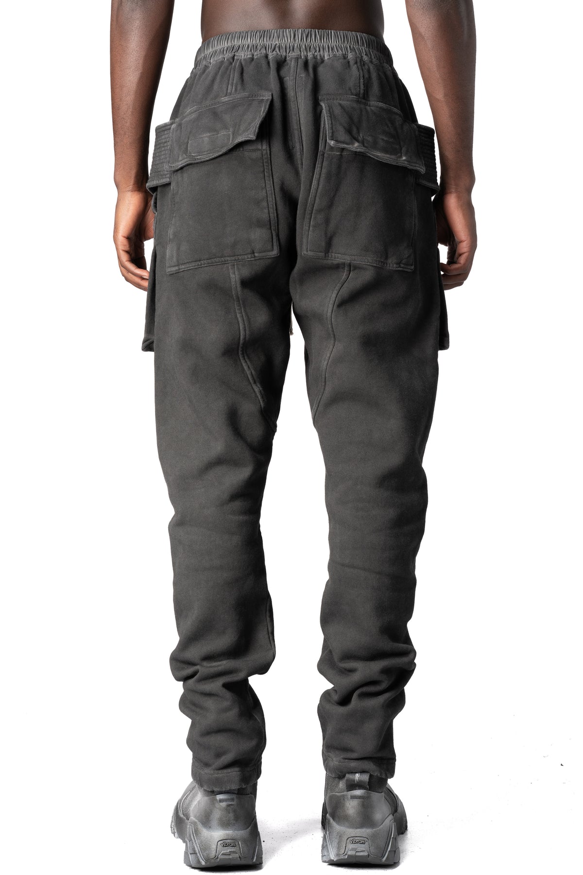 Rick Owens DRKSHDW | AW26 - Creatch Knit Sweatpants, Faded Black DU02F6376FD