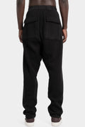 Classic cargo drawstring pants, Slub Felpa
