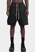 Cargobela shorts, Wax Denim