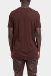 Rick Owens DRKSHDW | AW25 - Lightweight Level tee, Scab Red DU02E7250 BH 34