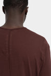 Rick Owens DRKSHDW | AW25 - Lightweight Level tee, Scab Red DU02E7250 BH 34