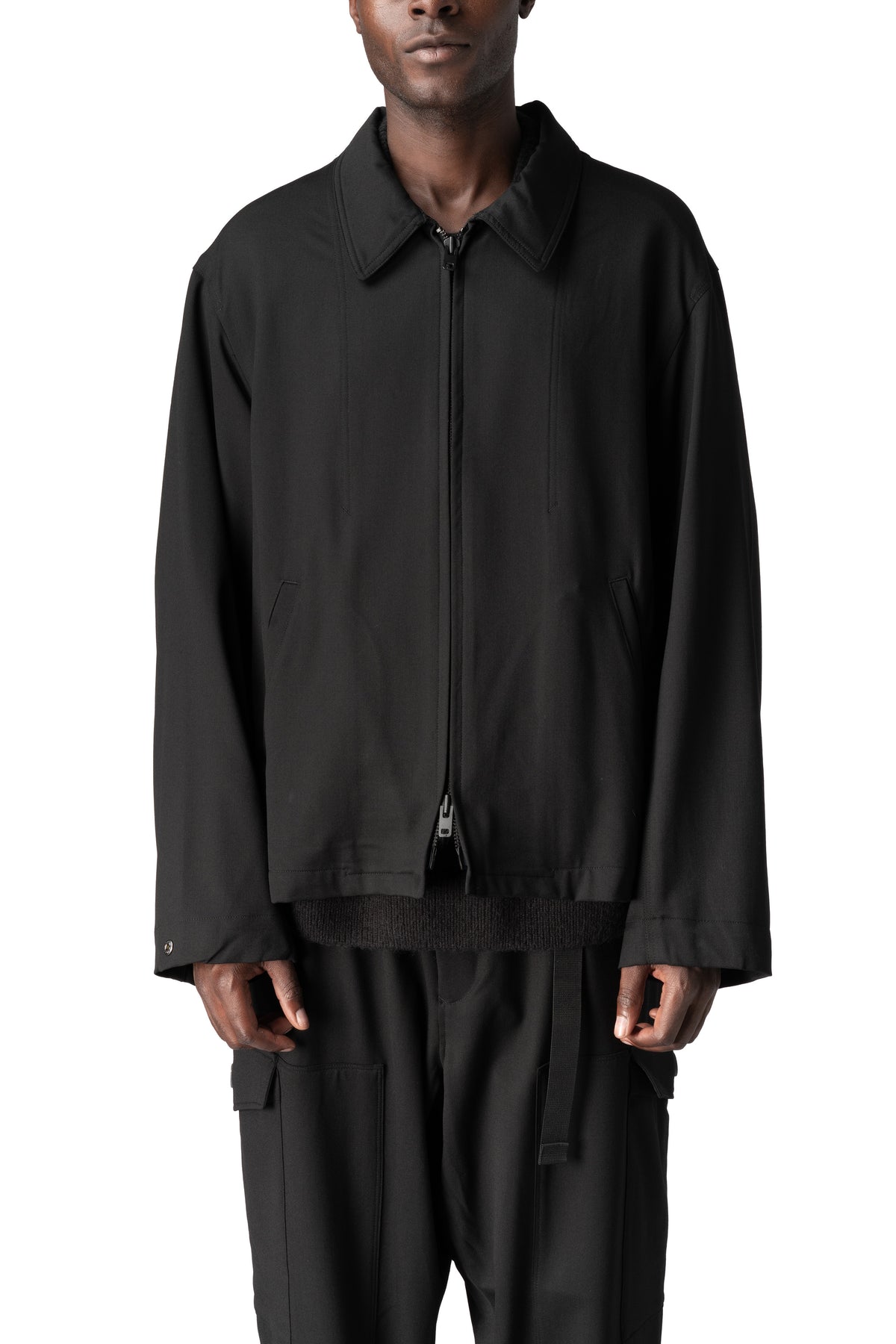 Y-3 | AW26 - Wool tailored blouson KS7417, front view
