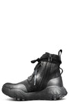 Laced canvas boots