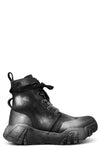 Laced canvas boots