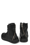 Spiral Zip Calf Leather Sneakers