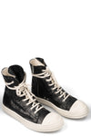 Coated denim Ramones sneakers, Black/Milk/Milk