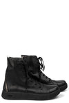 Spiral Zip Calf Leather Sneakers