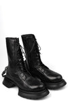 Leather boots, Black