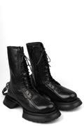 Leather boots, Black