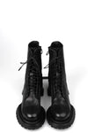 Leather boots, Black
