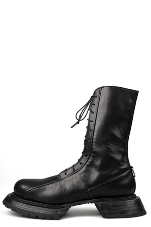 Leather boots, Black
