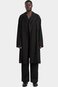 Double breasted long overcoat