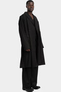Double breasted long overcoat