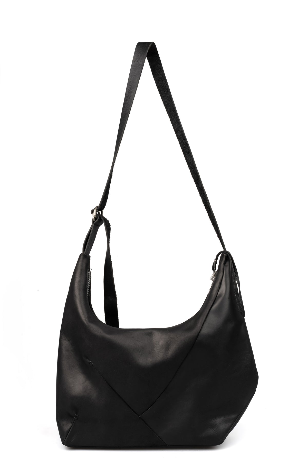Werkschwarz | AW26 - Leather Shoulder Bag, shot on table