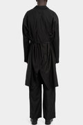 Double breasted long overcoat