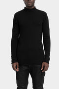 Mock neck knit sweater