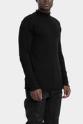 Mock neck knit sweater