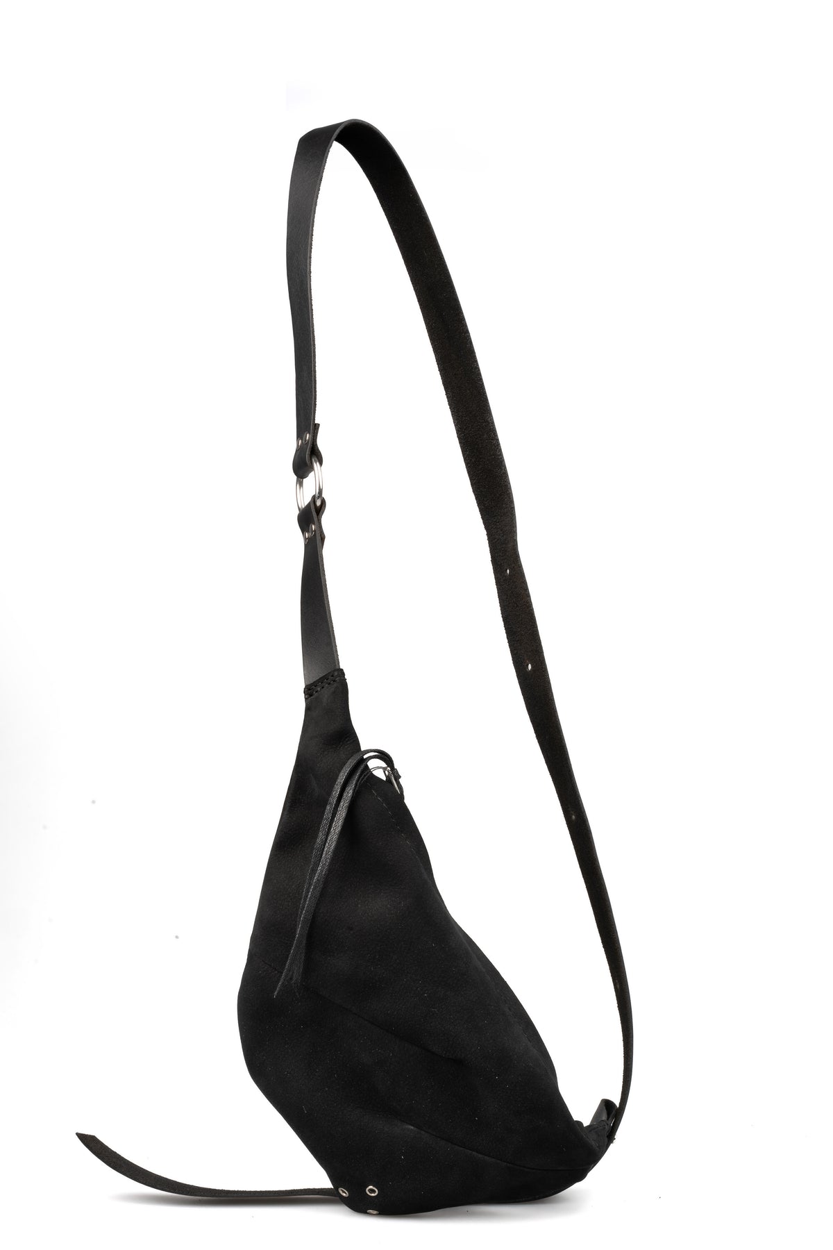 Werkschwarz | AW26 - Leather Cross Body Bag, shot on table