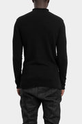 Mock neck knit sweater