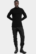 Mock neck knit sweater