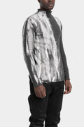 Mock neck painted  knit sweater