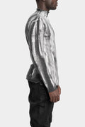 Mock neck painted  knit sweater