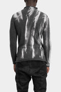 Mock neck painted  knit sweater