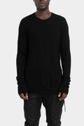 Twisted wool knitted sweater